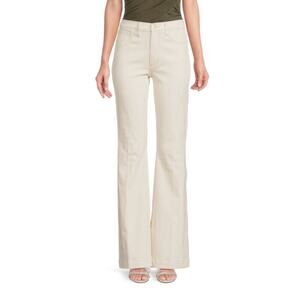 JOE'S JEANS High Rise Flare Womens 26 Vanilla Girl Old Money Monochromatic